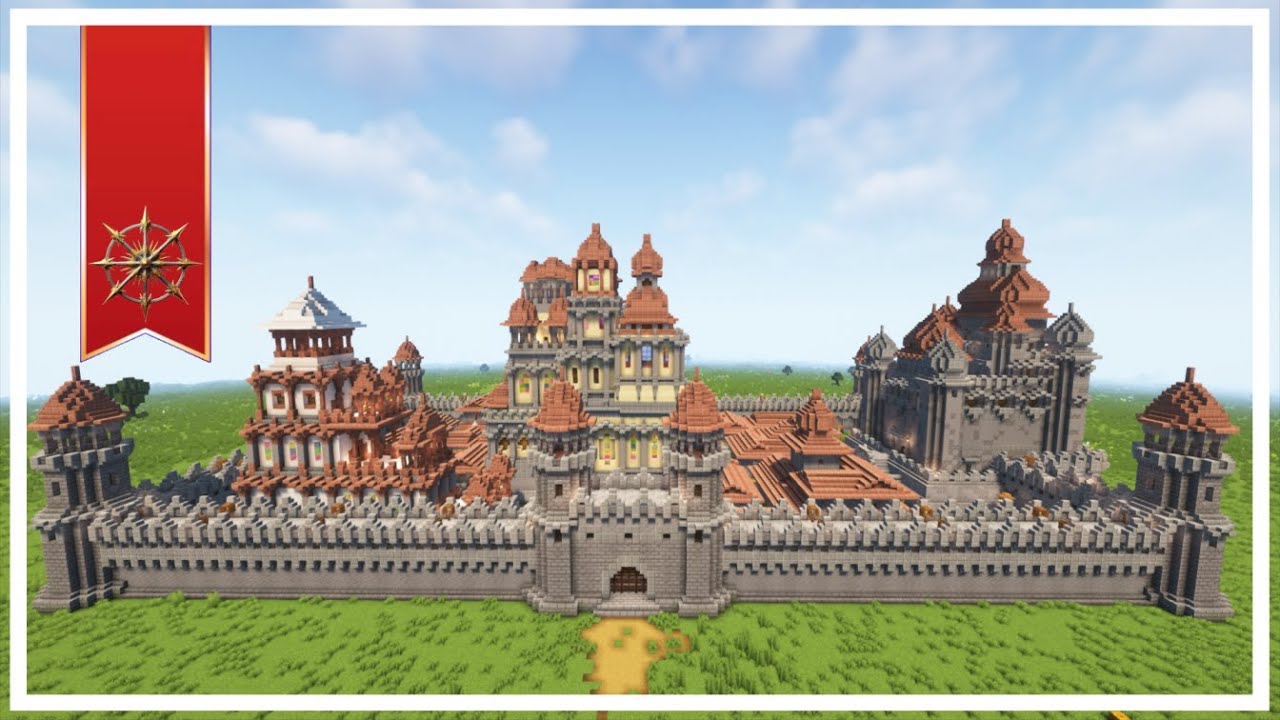Indian Castle Town (Castle, Houses & Palace) Minecraft Timelapse