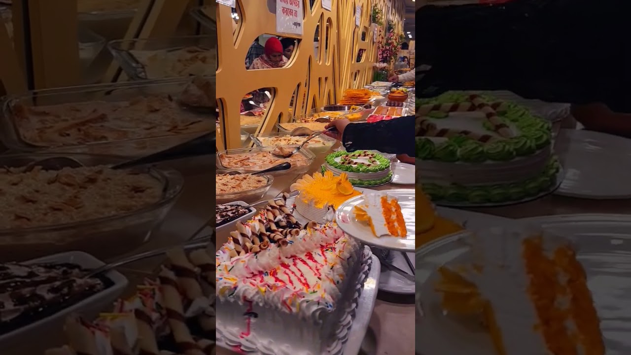 950 Tk Best Dessert item Buffet Resturent #buffet #cake #food