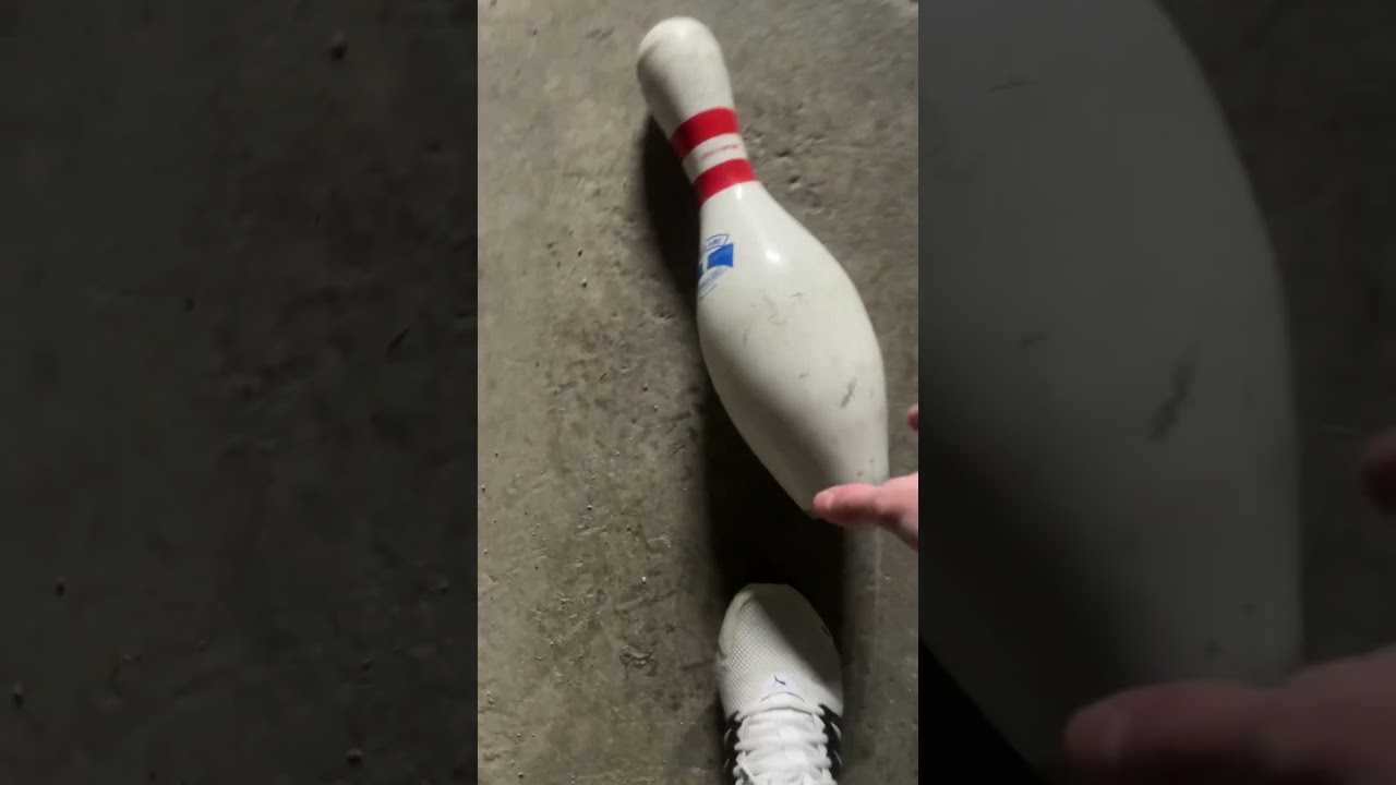 AMF Bowling pin broke broke + throwing pin down stairs