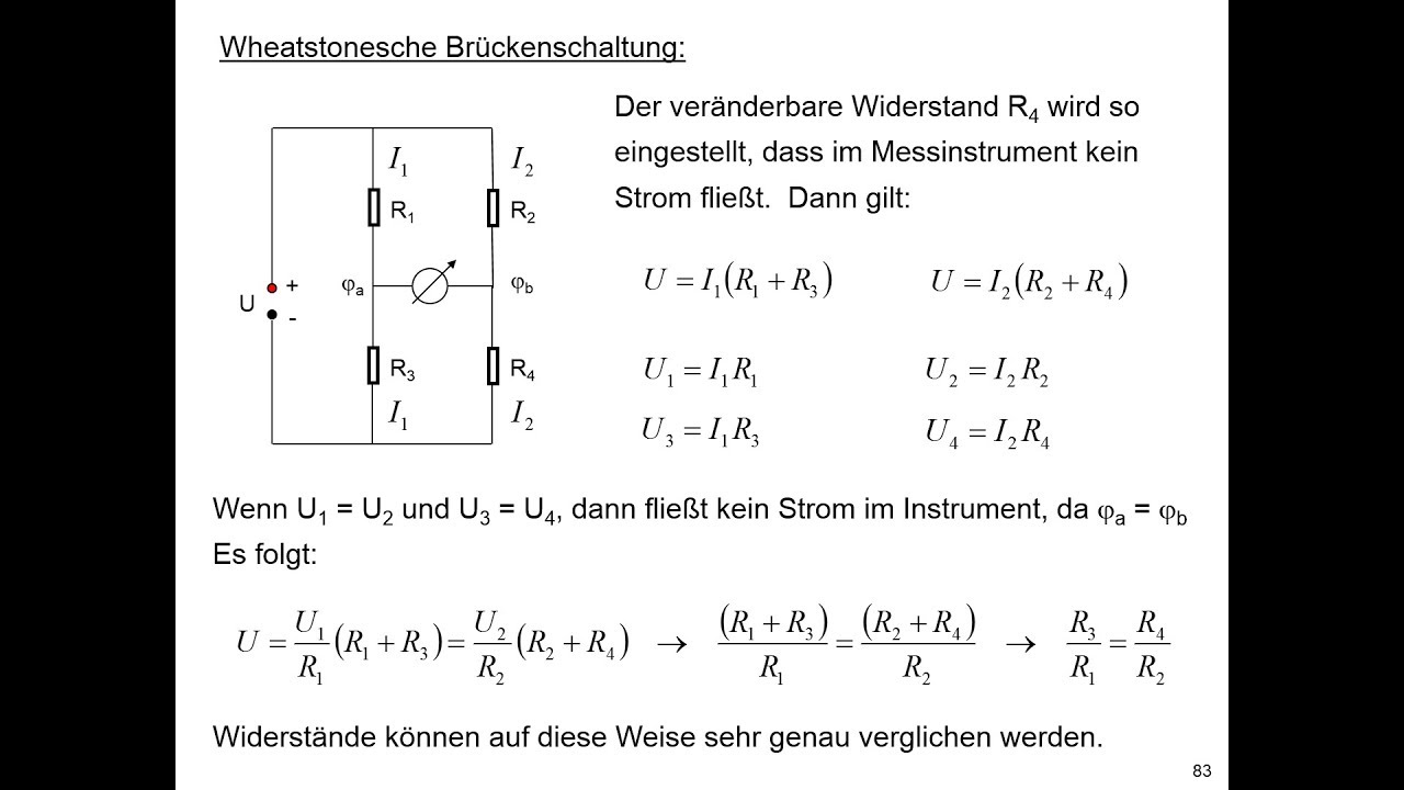 Wheatstonesche Brückenschaltung