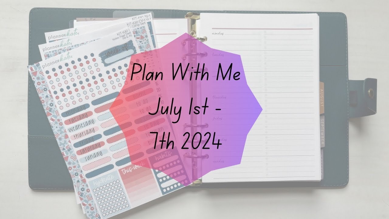 Plan With Me July 1st-7th 2024 | Erin Condren Plan With me