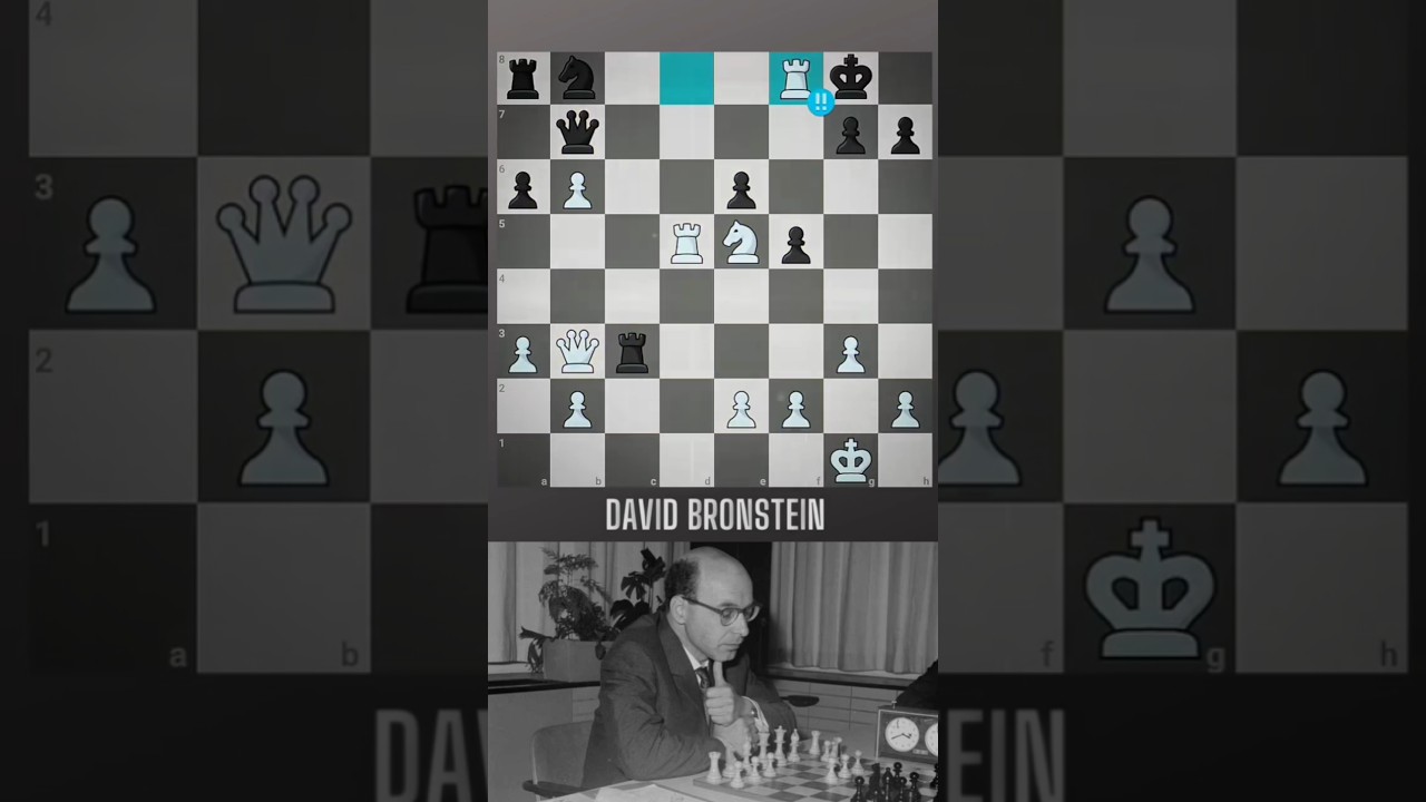 DAVID BRONSTEIN Brilliant chess move!!