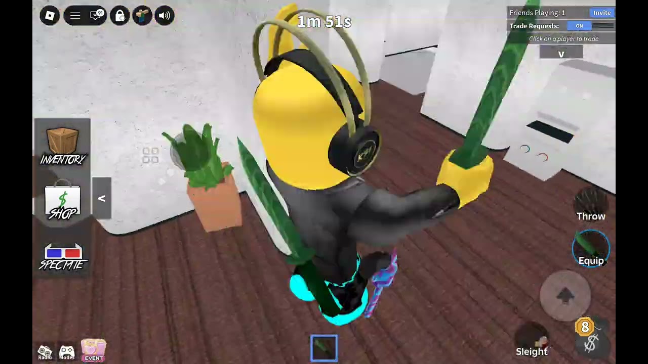 Playing roblox mm2 with my friend Evanallday60