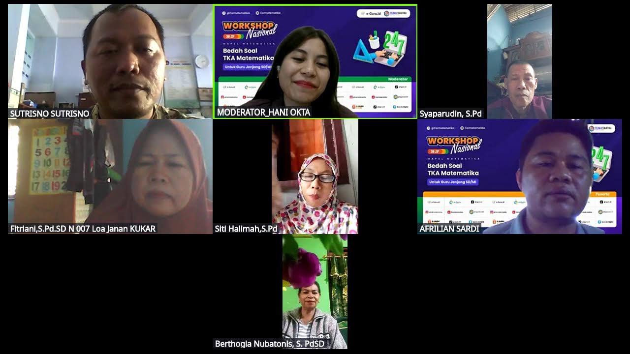 #3 WORKSHOP - Bedah Soal TKA Matematika Untuk Guru SD/MI