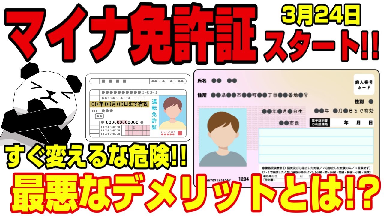 【変える前に見て!!】マイナ免許証の衝撃のリスクとは⁉メリットとデメリットを徹底解説