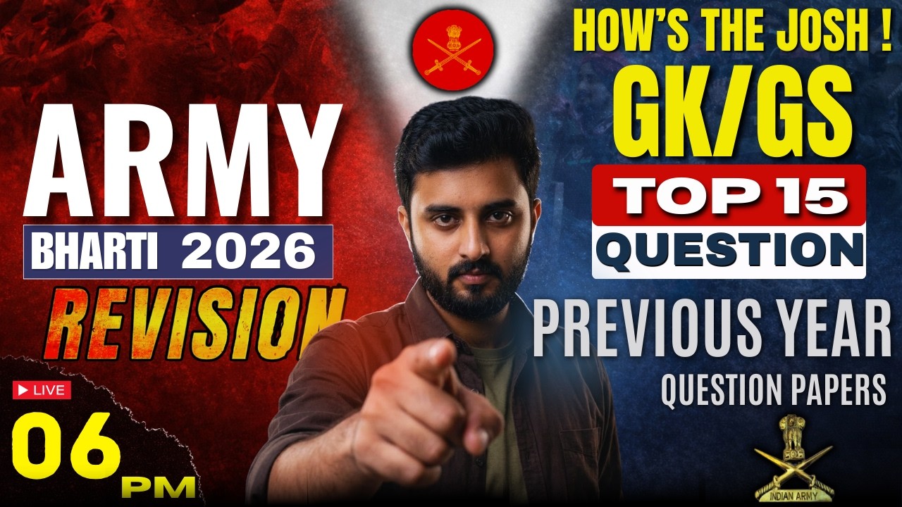 Agniveer Army GK 2026 | PYQ Discussion in Kannada | Indian Army GK/GS Previous Year Questions