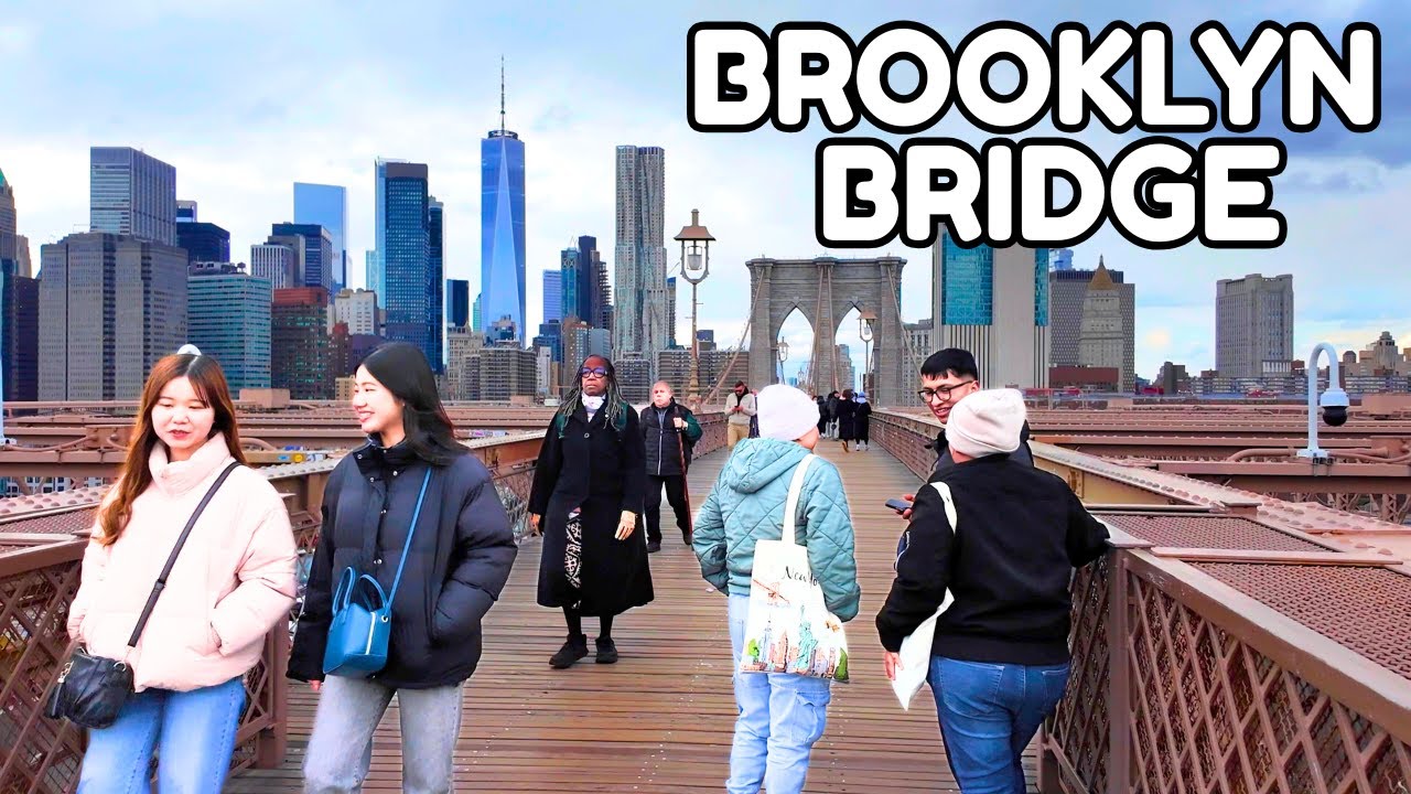 4K | 🇺🇸 Exploring THE BROOKLYN BRIDGE | How To Walk The Brooklyn Bridge 2025