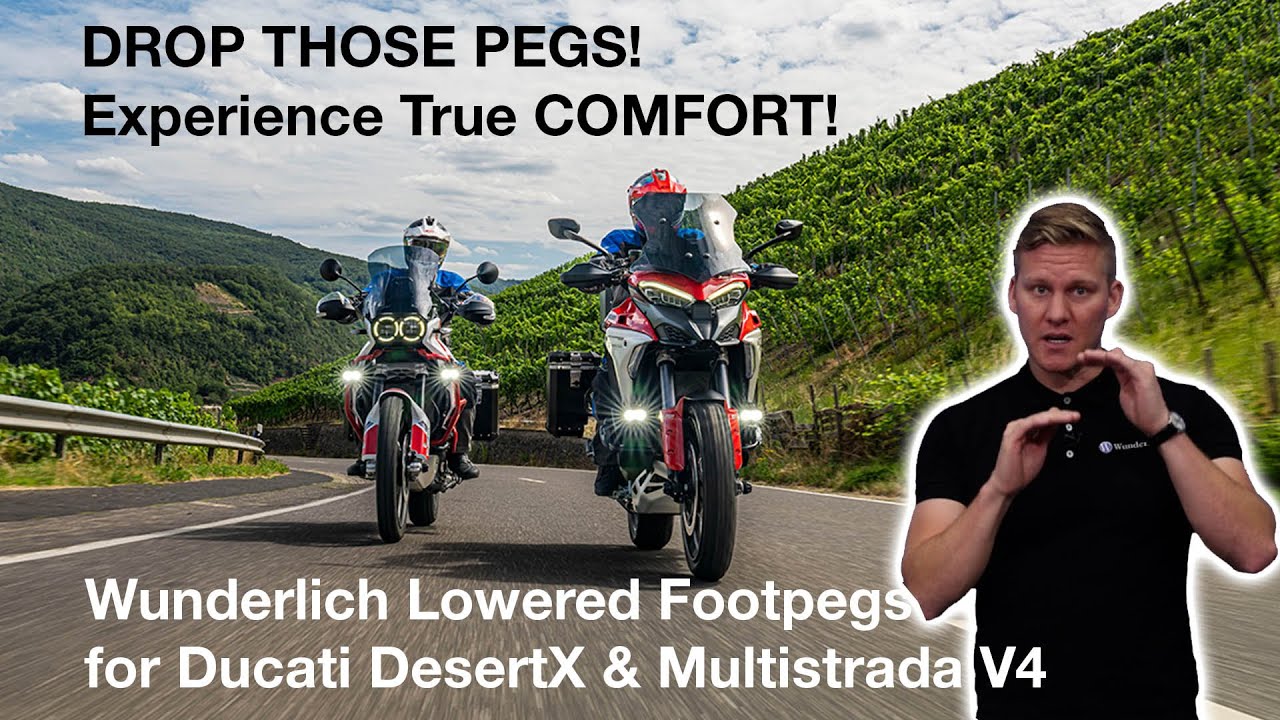 Upgrade Your Ducati  with Wunderlich Lowered Foot Pegs