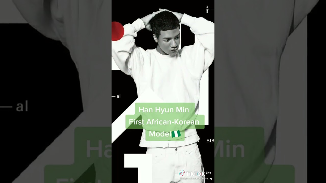 Meet Han Hyun Min the first ever African-Korean model😳🔥💞 