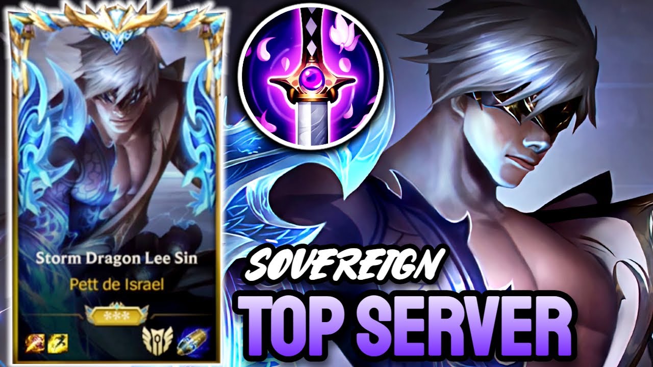 WILD RIFT LEE SIN - TOP SERVER GAMEPLAY - SOVEREIGN RANKED