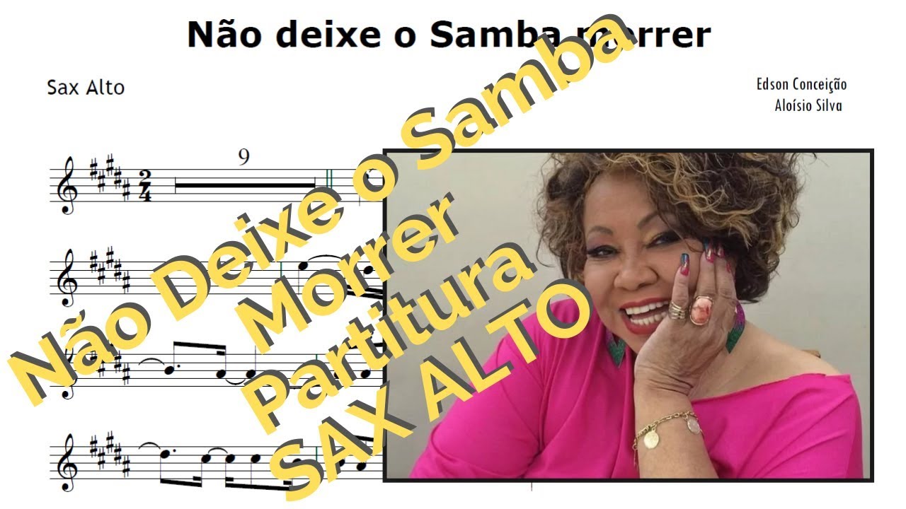 Não deixe o Samba Morrer - Partitura Sax Alto
