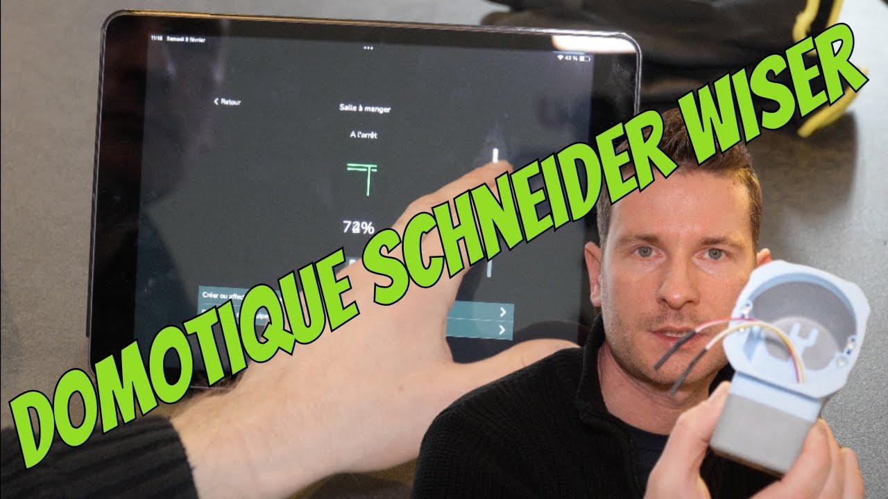 Domotique Schneider Wiser pour commander des volets et des éclairages