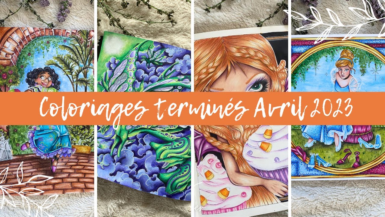 COLORIAGES TERMINES - Avril 2023