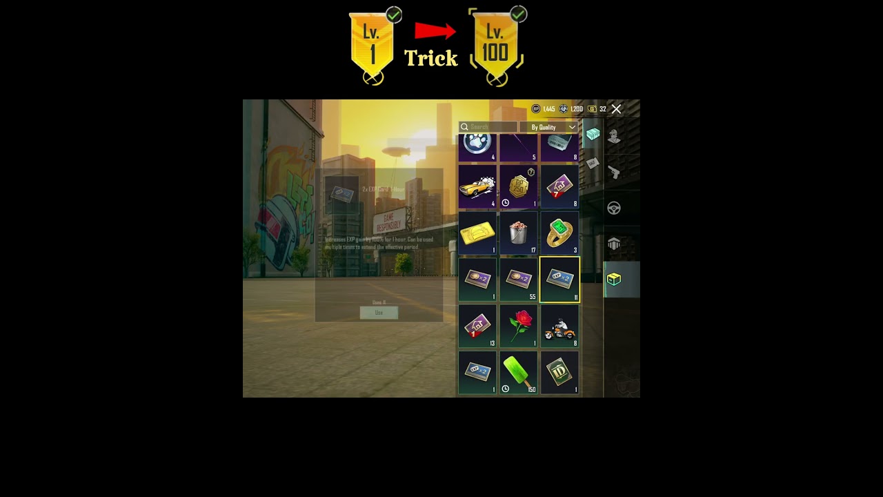 100 Level 😱 By Exp Card✅#bgmitipsandtricks #pubgmobiletipsandtricks#tipsandtricks#shorts