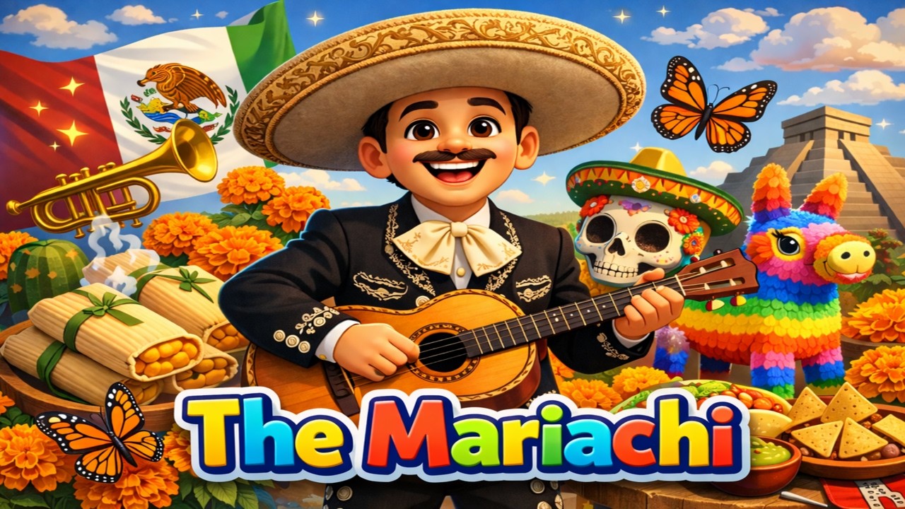 Мариачи – музыкальное приключение, #youtubekids, #educationalvideos, #mariachiforkids