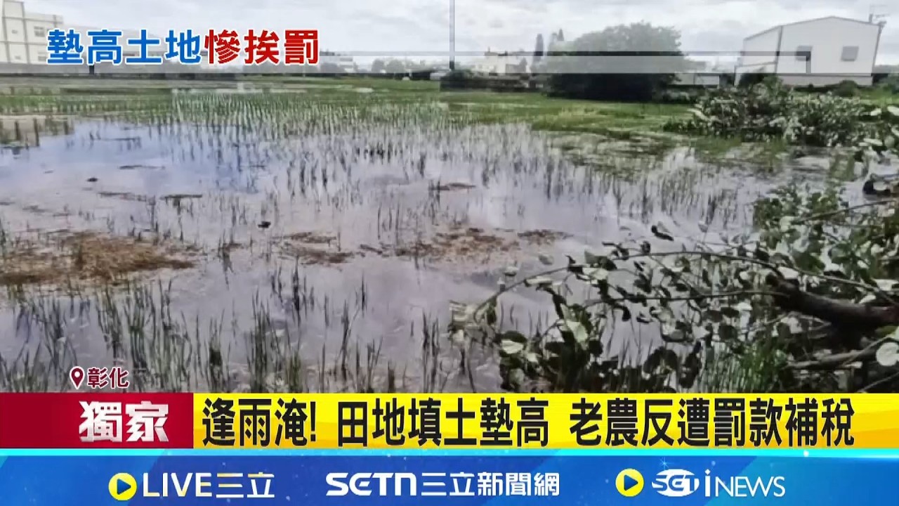 逢雨淹! 田地填土墊高 老農反遭罰款補稅  避免回填非法棄土 農地填土要申請│記者 張裕坤 劉瀚煒 吳崑榆│新聞一把抓20260323│三立新聞台