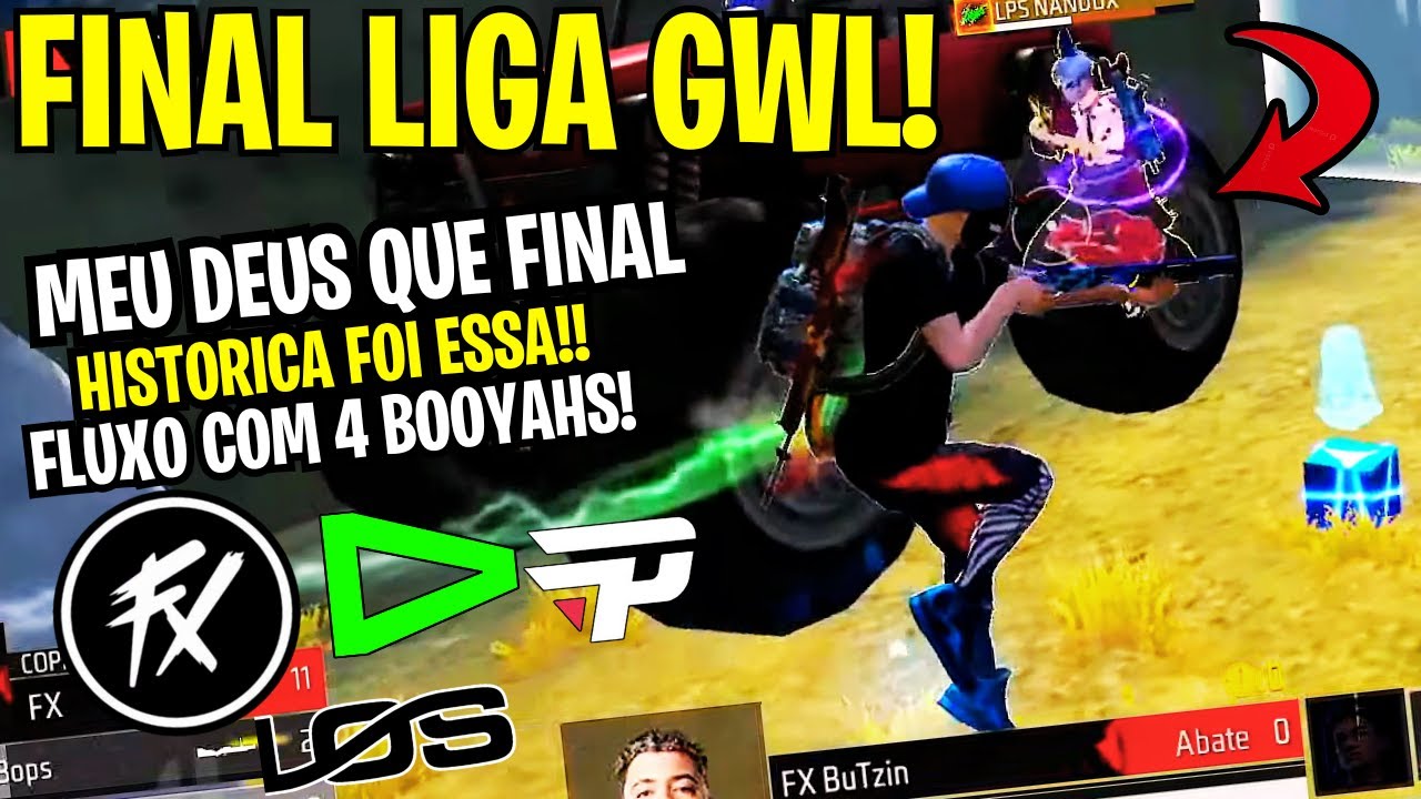 &Eacute; CAMPE&Atilde;OOO! FLUXO COM 4 BOOYAHS NA FINAL AMASSANDO PAIN, LOUD E LOS NA GRANDE FINAL LIGA GWL!