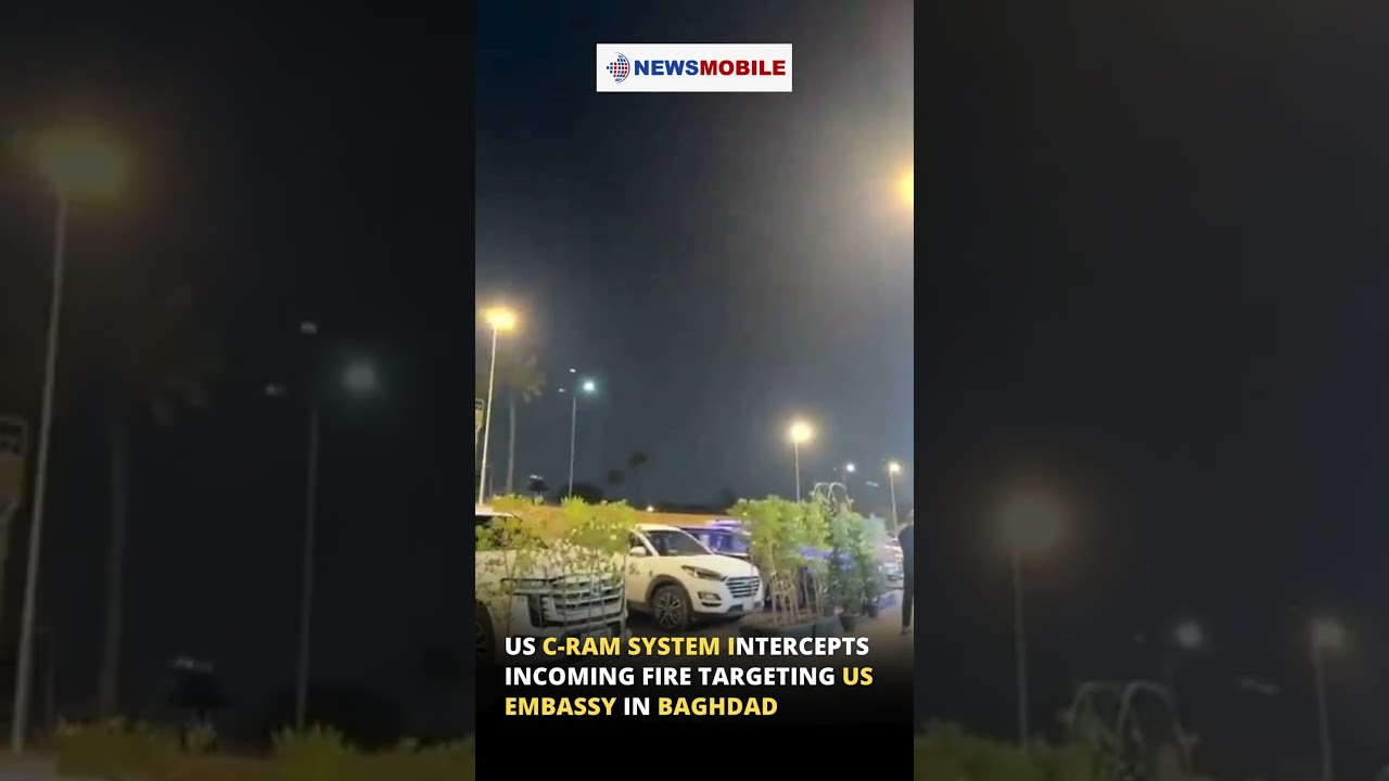 US C RAM system intercepts incoming fire targeting US embassy in Baghdad