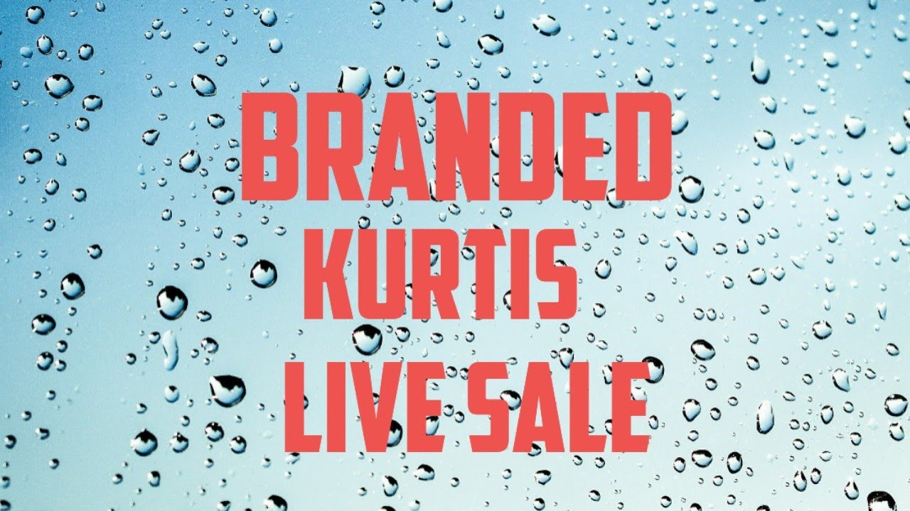 Wednesday Live for Branded Kurtis sale 🌷 Booking no.9899504070