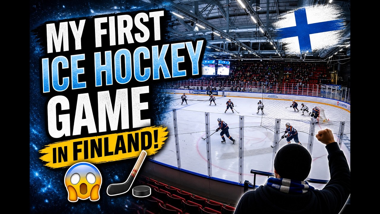 My FIRST Ice Hockey Game in Finland! 😱🏒