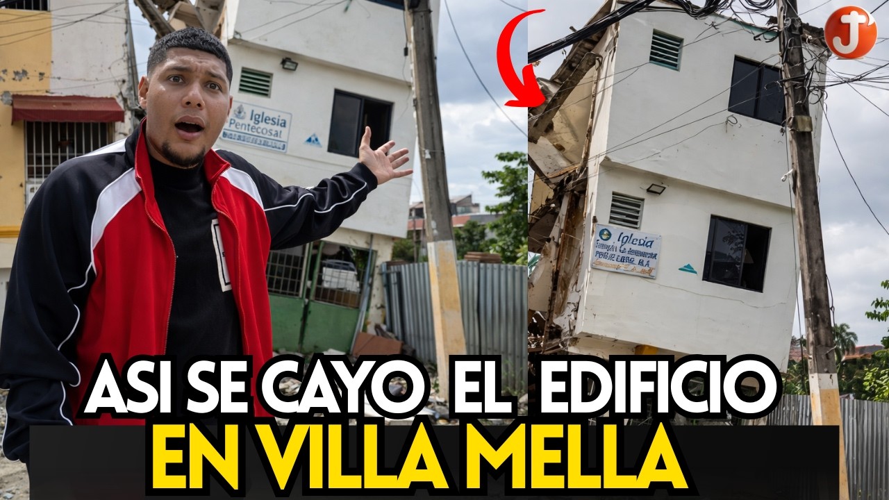 INCREÍBLE: SE CAE EDIFICIO EN VILLA MELLA, TODOS LOS DETALLES.