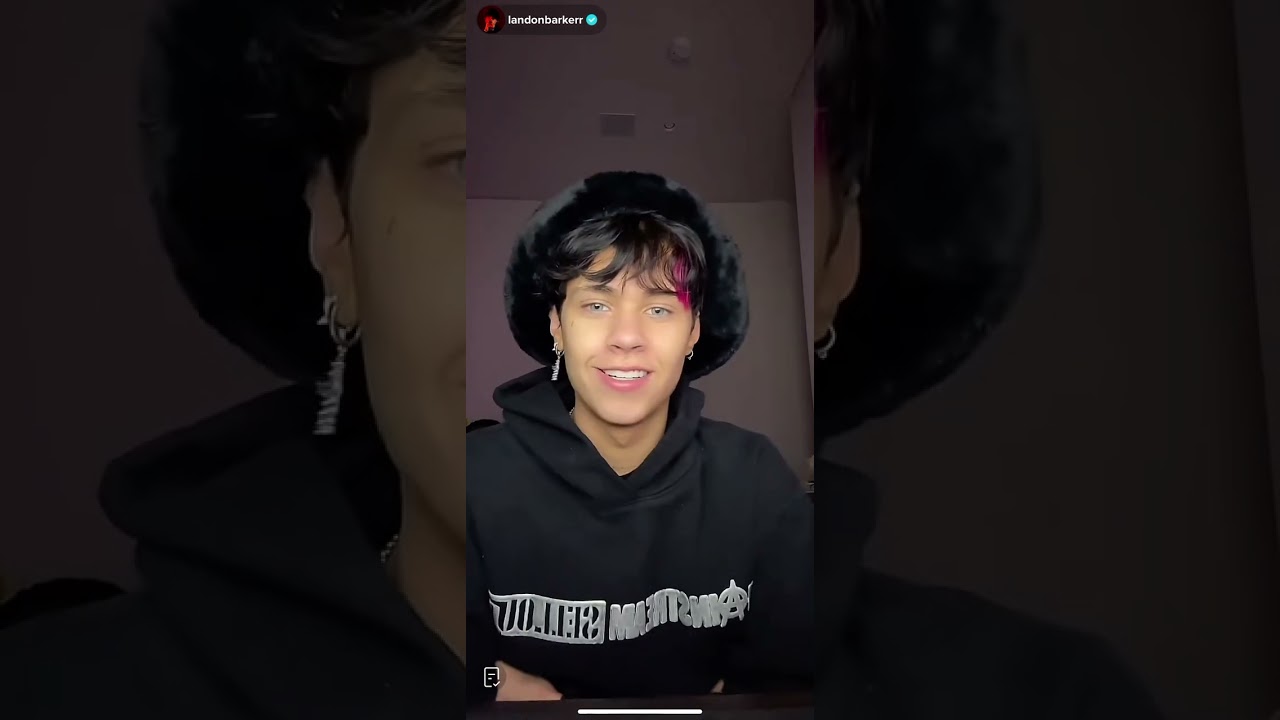 Landon Barker tiktok live stream 1/31/23