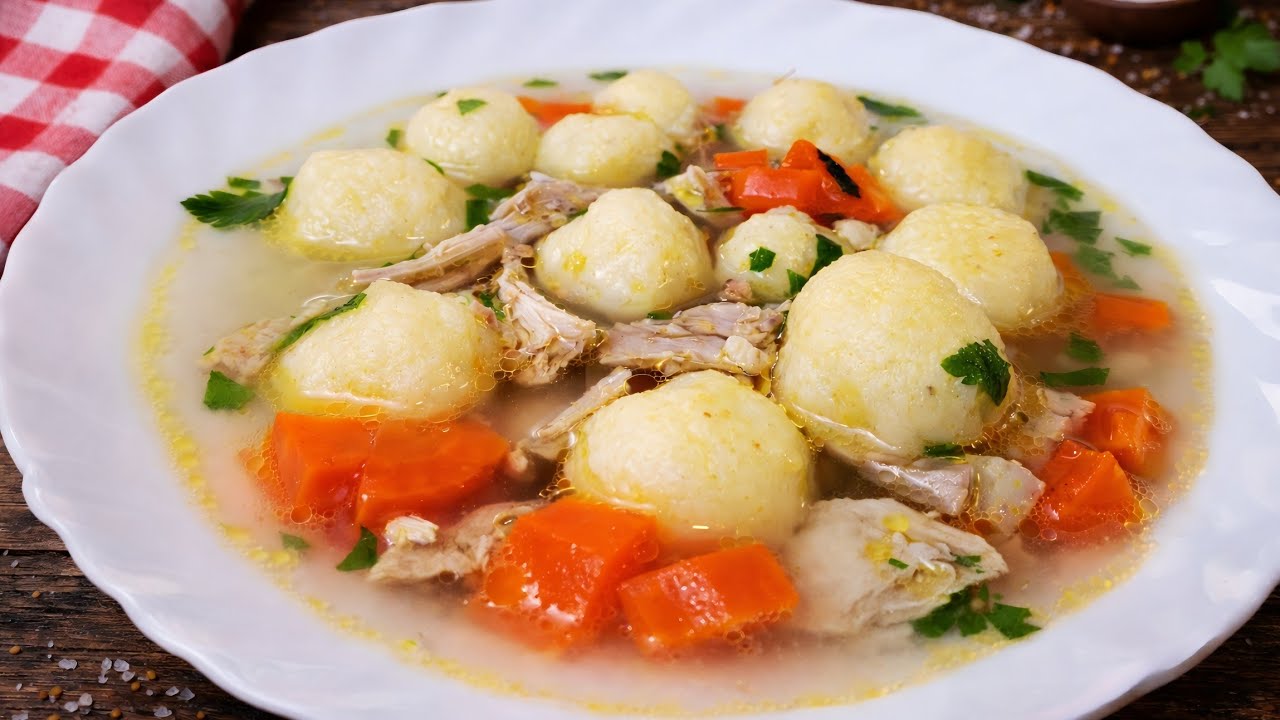 NAJBOLJE KNEDLE OD GRIZA U DOMACOJ PILECOJ SUPI BY MERSA