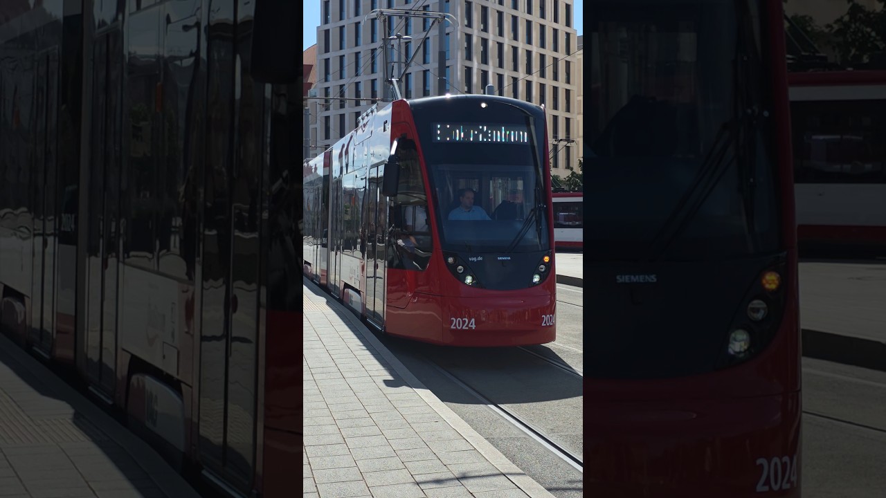 Siemens Avenio tram in Nuremberg 🇩🇪 #shorts