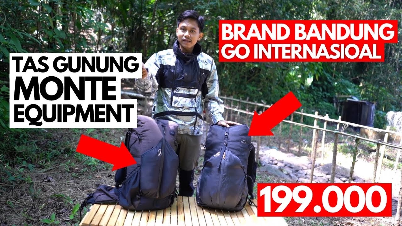 REVIEW TAS GUNUNG MONTE EQUIPMENT | MONTE FASTZIP 37L & ALPHALITE 28L