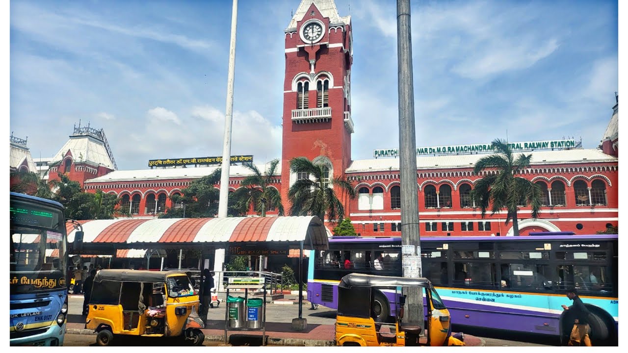 Chennai Central Railway Station 🫡🫡🫡