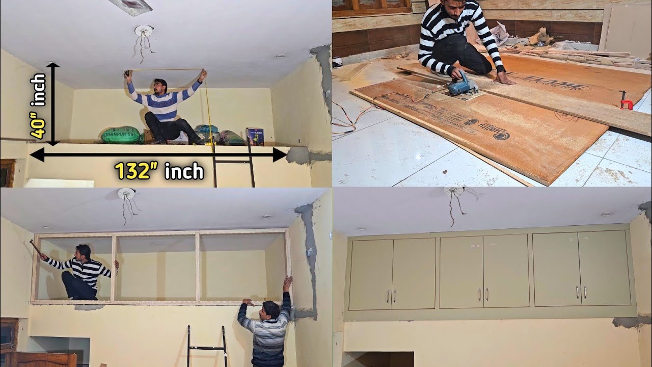 देखिए प्लाई से Loft Frame कैसे बनाते हैं | How To Make Loft Cupboard Work 