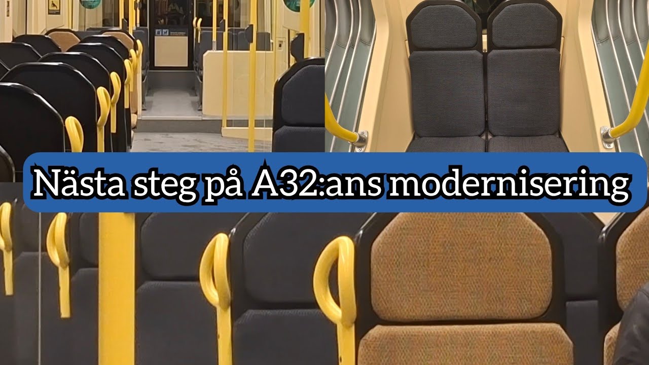 EN HALV RENOVERAD SPÅRVAGN | Resa med A32 på Brommalinjen