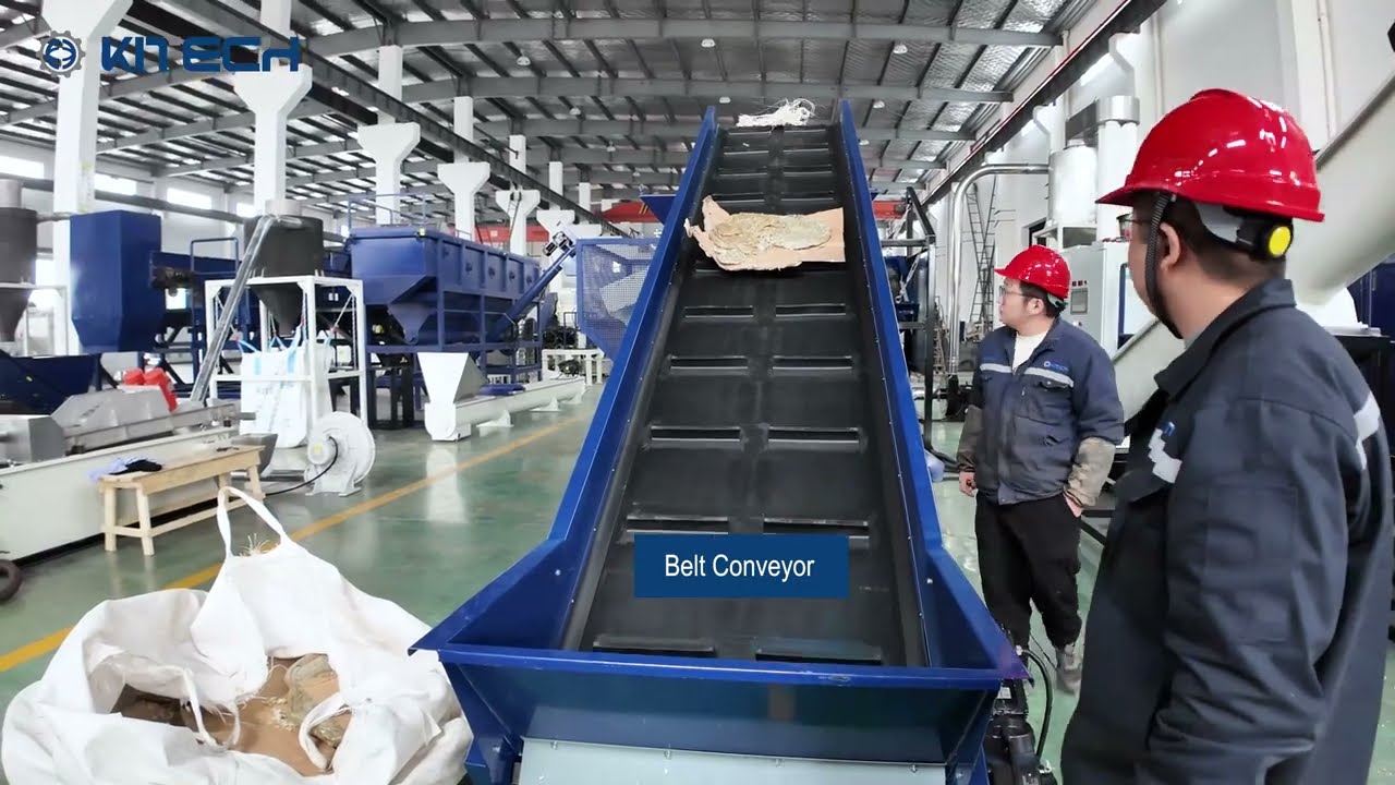 Single Shaft Shredder and Crusher System for Hard Plastics