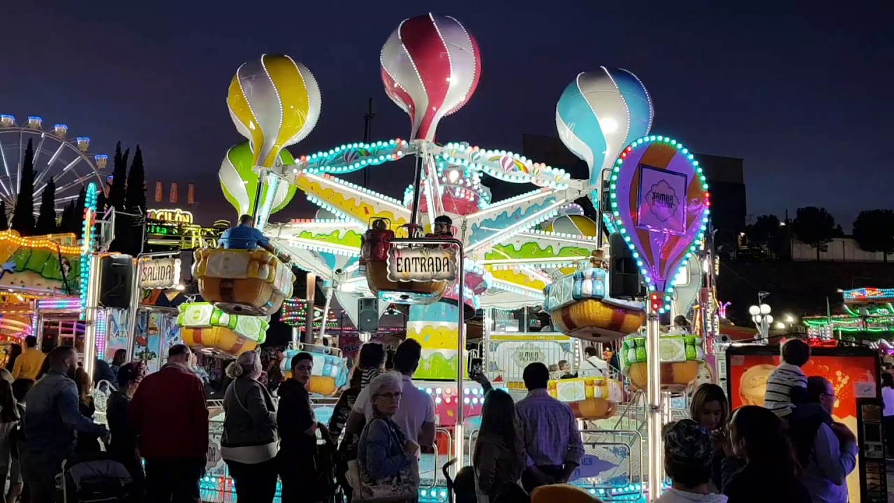 Feria San Lucas 2019 de Jaén. Algunas de las atracciones infantiles.