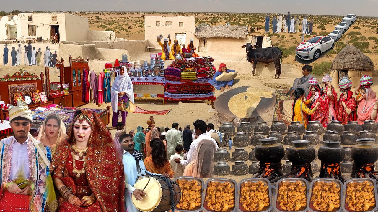 Marriage Ceremony in Desert | Traditional Wedding of Nomadic Community In Desert Village Pakistan
