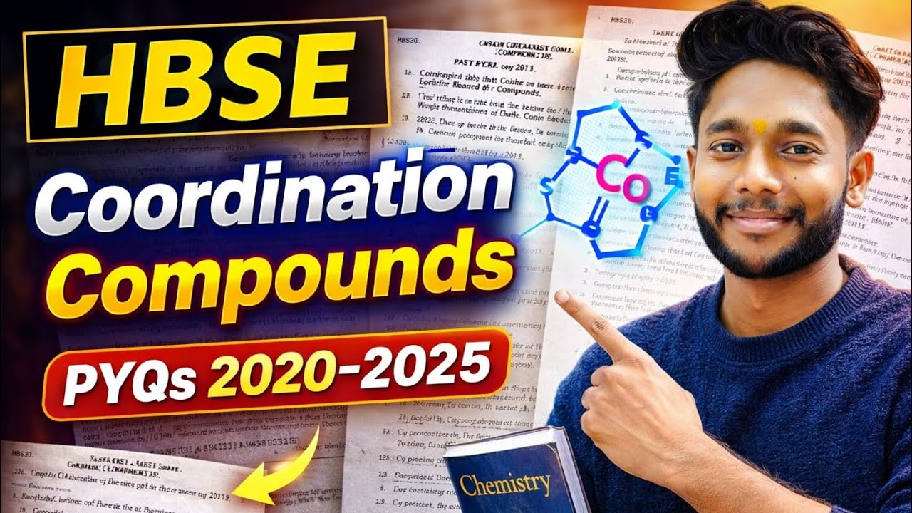 Coordination Compounds PYQs | 20+ PYQs | HBSE Chemistry PYQ | Class 12th Chemistry | Shivam sir #pyq