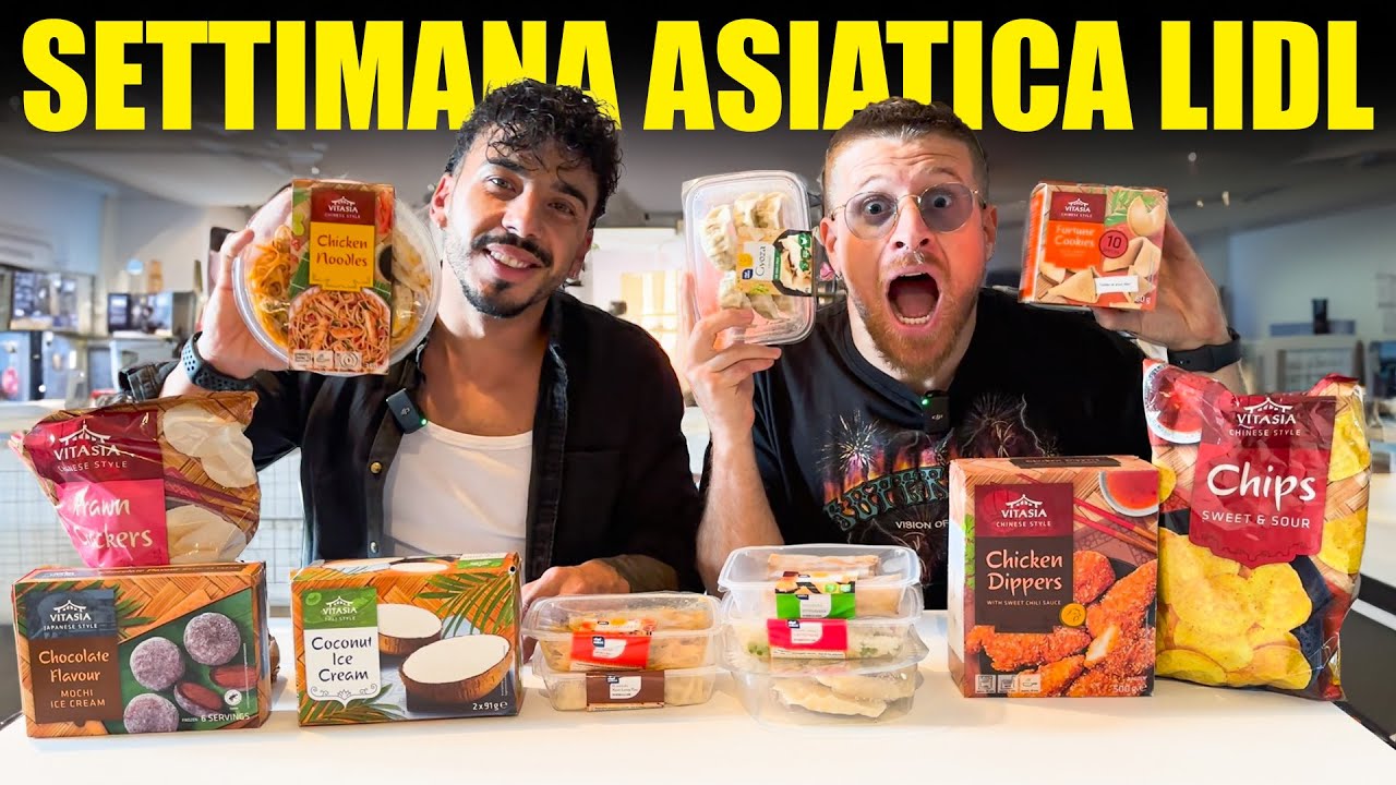 PROVIAMO TUTTO IL CIBO DELLA SETTIMANA ASIATICA DEL SUPERMERCATO LIDL - ODDIO SIAMO GODENDO TROPPO!