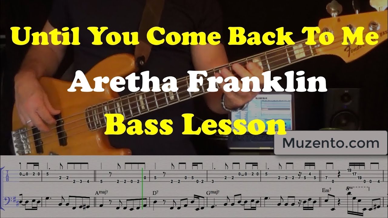 Until You Come Back To Me - Aretha Franklin - Bass Lesson