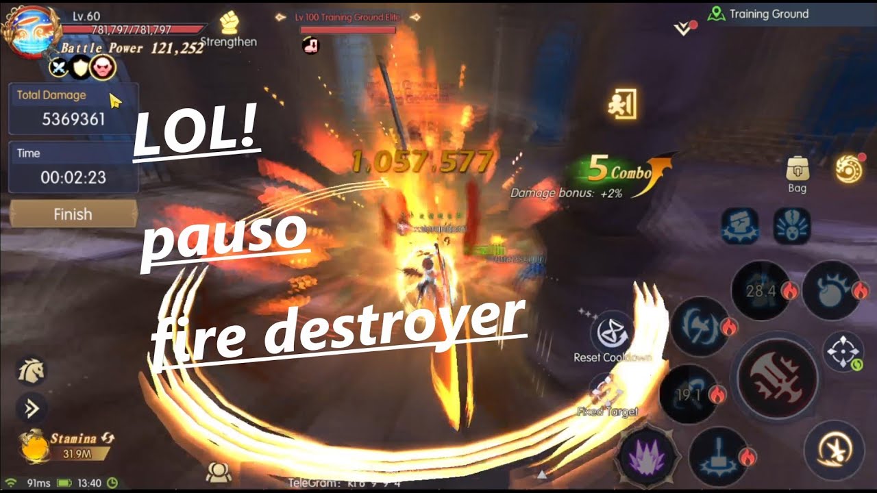 dragon nest 2 evolution FIRE destroyer / half fire barbarian (english) (just for fun)
