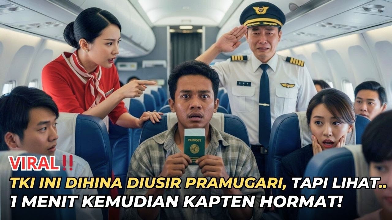 TKI Ini Dihina Pramugari Karena Duduk di Kursi Depan… Tapi 1 Menit Kemudian, Kapten Pesawat Hormat!