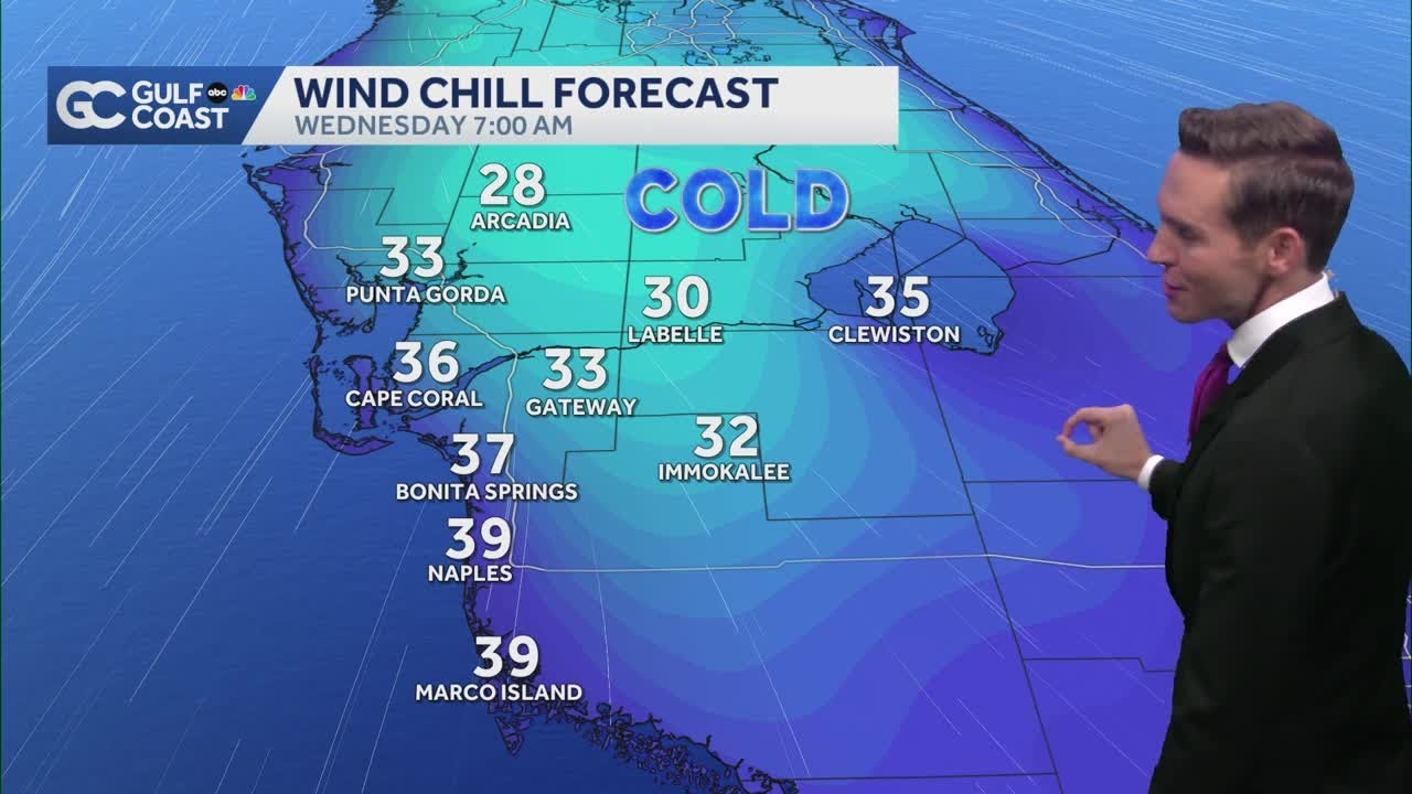 End-of-year cold blast for the Gulf Coast