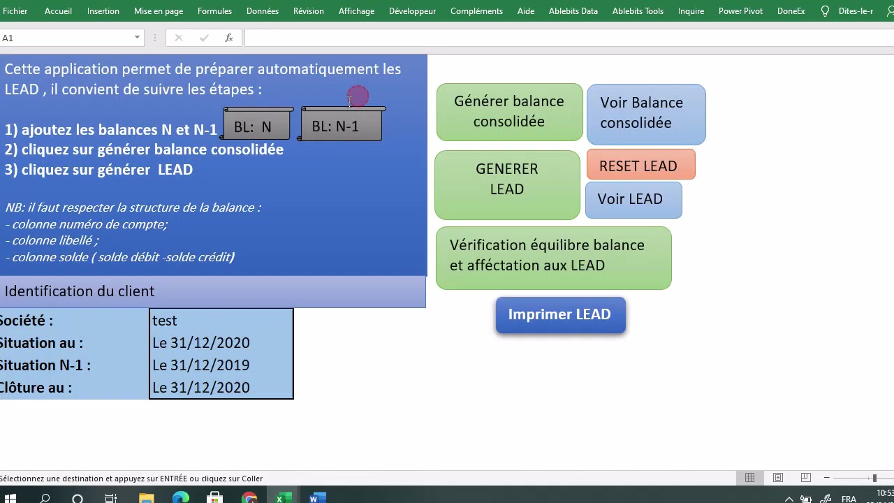 LEAD pour audit comptable