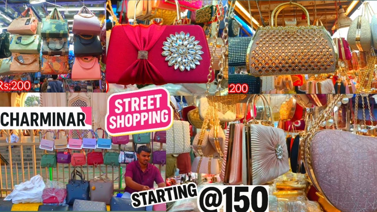 👜 Charminar Street Shopping lo Handbags Collection | Latest Bags at Cheapest Price Hyderabad