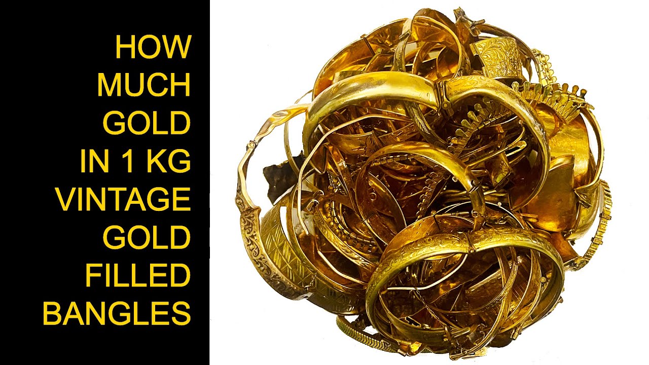 I refined 1kg gold filled bangles (Full process) including mistakes