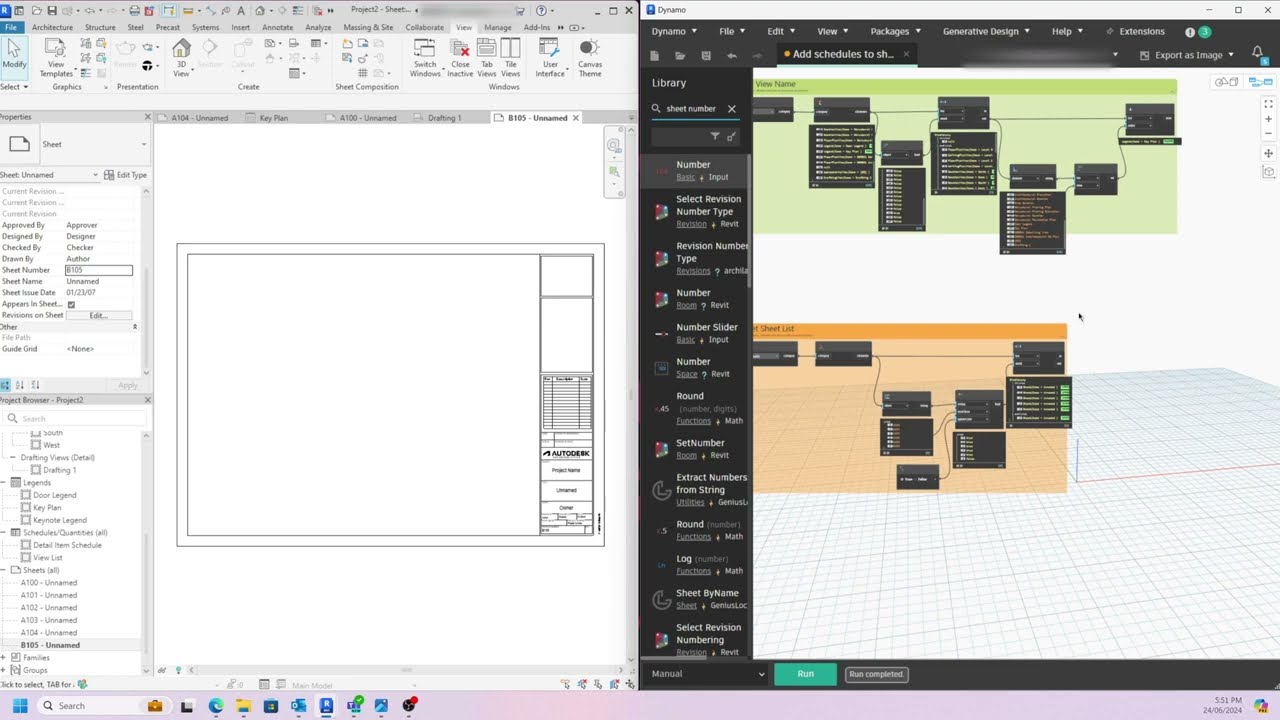 Revit Dynamo - Place Legends/Schedules on Multiple Sheets