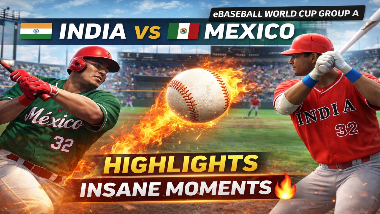 India vs Mexico Highlights | eBaseball World Cup Group A | INSANE Moments 🔥