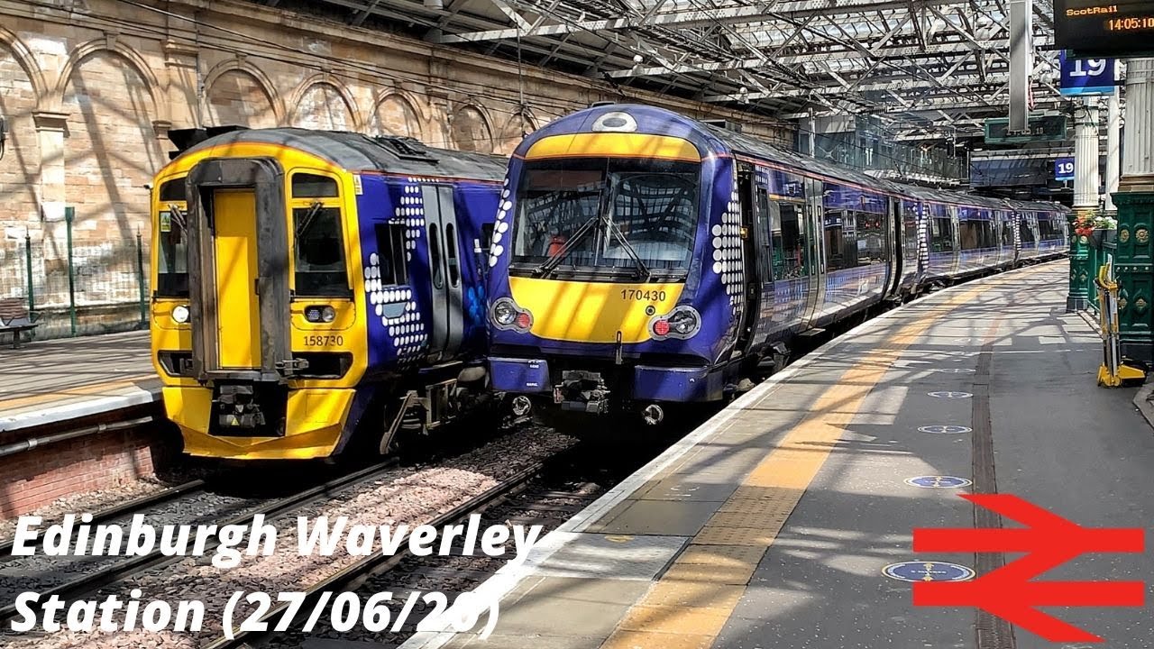 A few trains at Edinburgh Waverley Station (27/06/20)