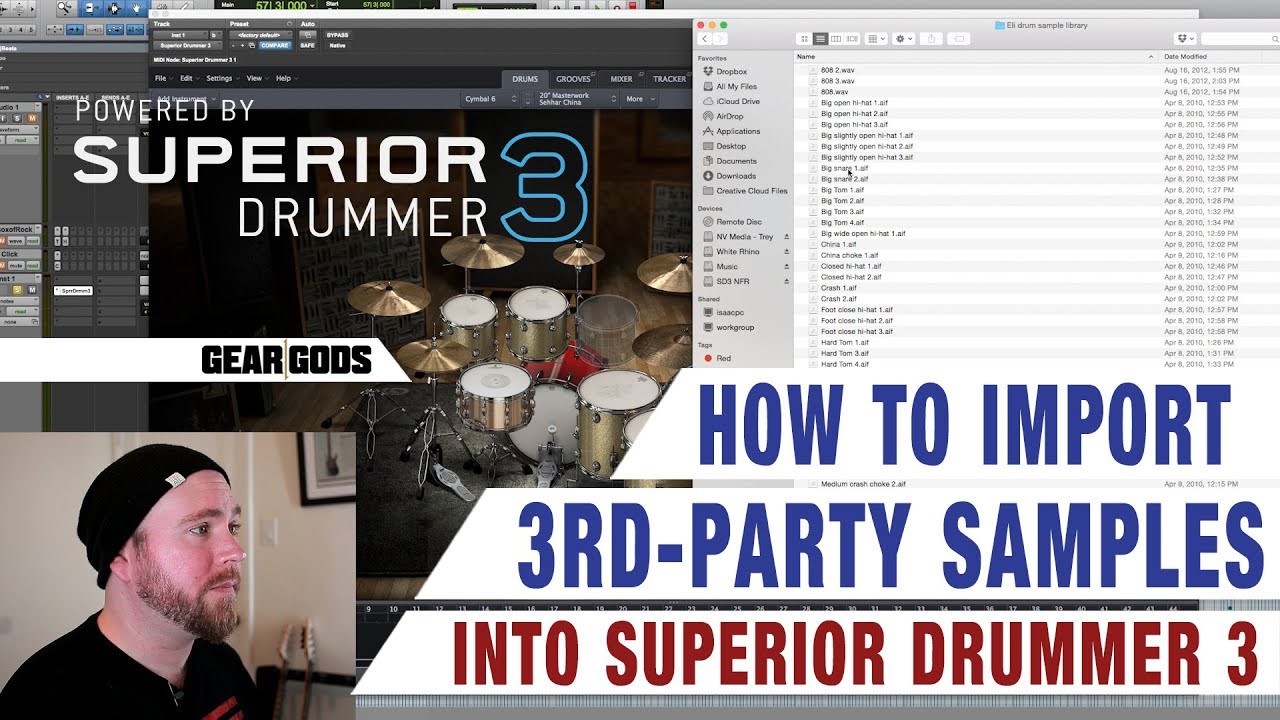 Importing 3rd Party Samples To SUPERIOR DRUMMER 3 - Tutorial | GEAR GODS