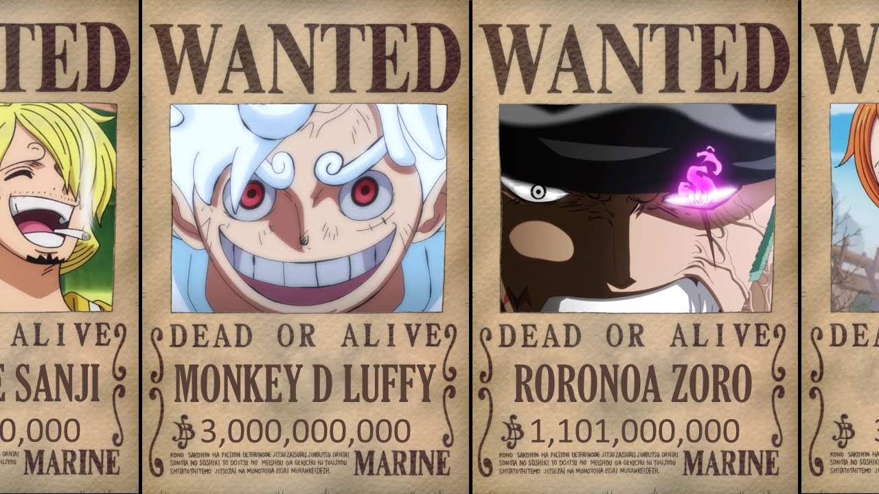 OFFICIAL Straw Hat Pirates New Bounties After Wano Arc! One Piece