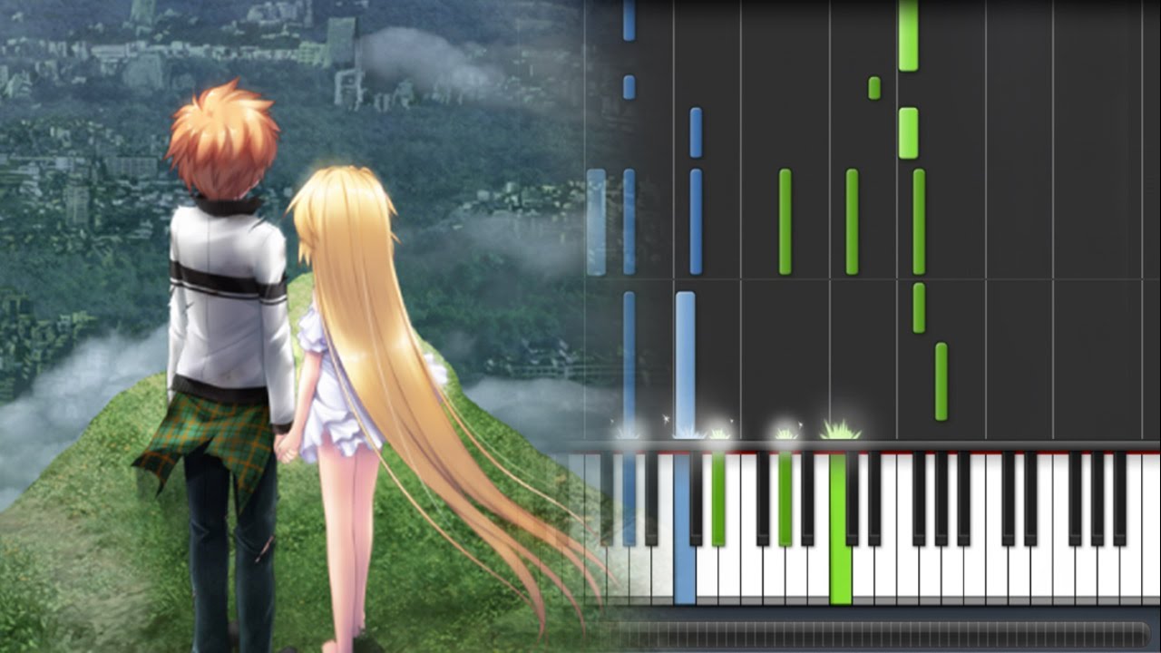 【FULL】Rewrite [ リライト ] Shizuru's Route ED - Koibumi [ 恋文 ] (Piano Synthesia Tutorial + Sheet)